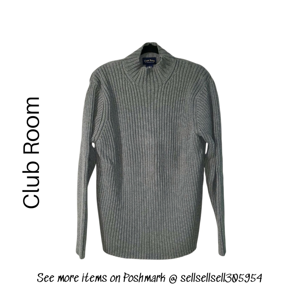 🧥🔥 Sweater - Men's Club Room Mock Neck Sweater - Excellent Condition